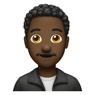 black man with question mark  sticker