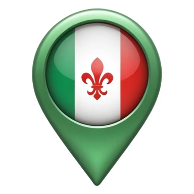 location pin italy green sticker