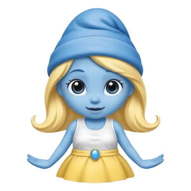 Smurfette sticker
