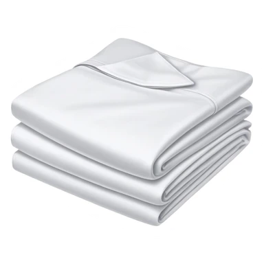 neatly folded bed sheets sticker