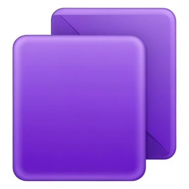 purple empty letter card Rectangle sticker
