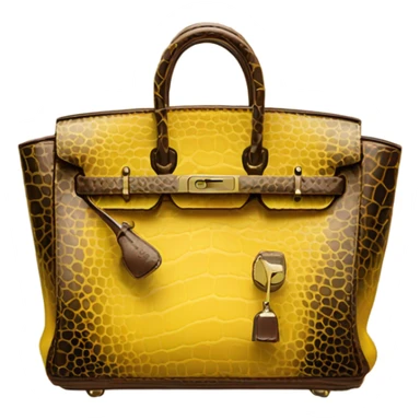 Birkin bag yellow  sticker