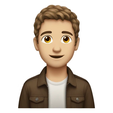 Brown hair Caucasian boy who’s tall and likes music is liberal  sticker