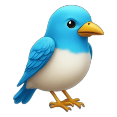 twitter bird like sticker