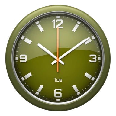 the clock green olive color sticker
