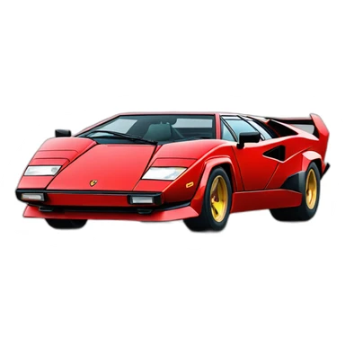 Lamborghini countach sticker