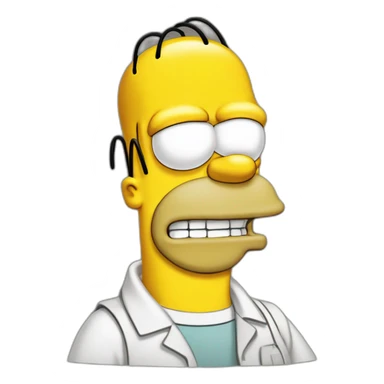 homer simpson cerveau sticker