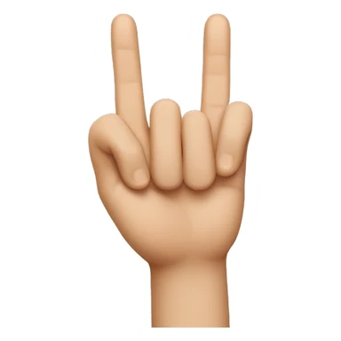 Two fingers, of right and left hands, very close to each other sticker