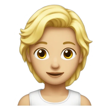 AMIS enfant blonde sticker