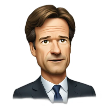 Mark Rutte long nose sticker