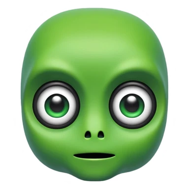 pixelated alien sticker