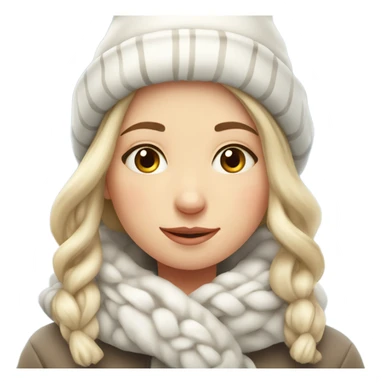 cozy beautiful finnish winter girl sticker