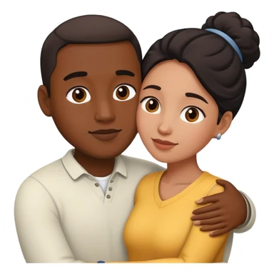 Interracial dp sticker