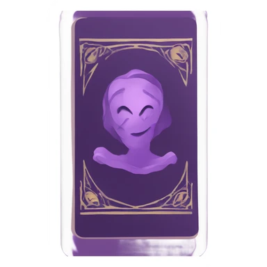 tarot cards purple colors sticker