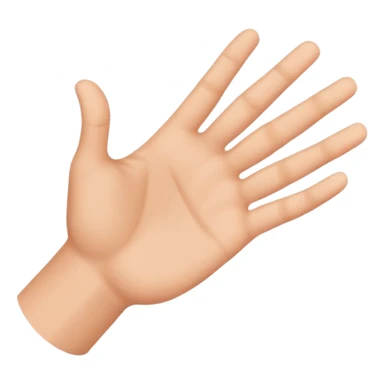 Two hands that are shaking downwards with the outside/back of the hand are facing outwards. Basically upside down jazz hands sticker