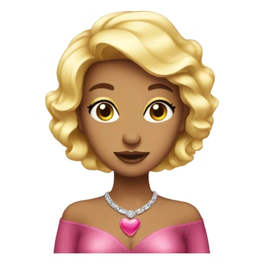 Glamor heart sticker