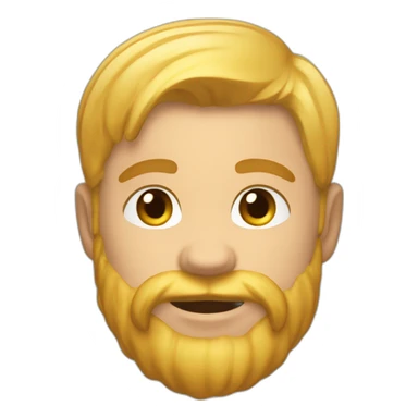 Roux musclé poils blonds sticker