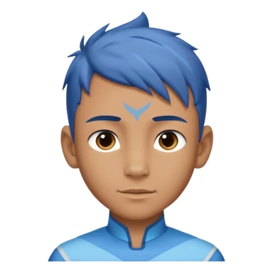 boy in avatar movie style  sticker