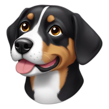 Eating Entlebucher zennenhund sticker
