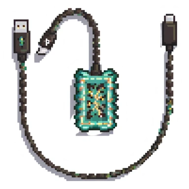 Charging cable frayed and sparking sticker