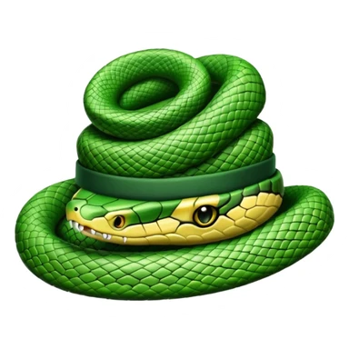 hat with snake sticker
