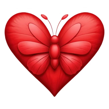 Cœur avec papillon sticker