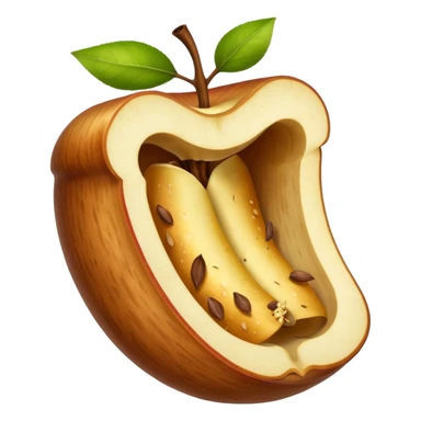 Apple core sticker
