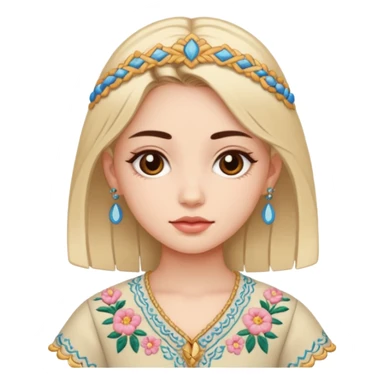 Create bhutanese emoji a girl character wearing kira sticker