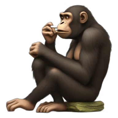 bored ape nft smoking a cigarette sticker