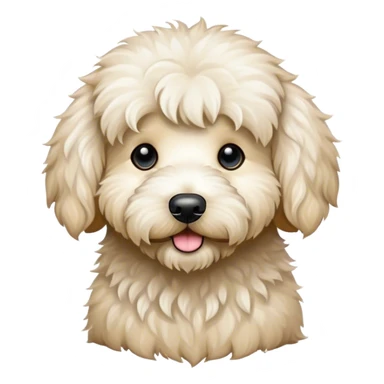 white golden doodle sticker