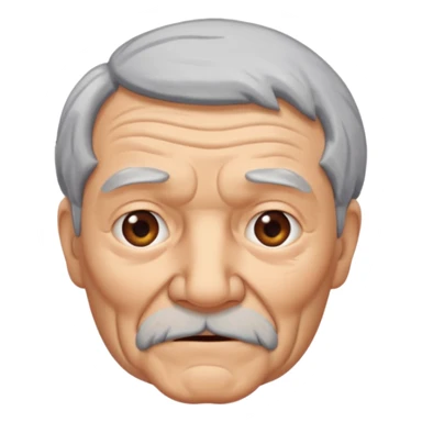 A old man pooping sticker