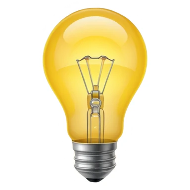 create a lightbulb sticker