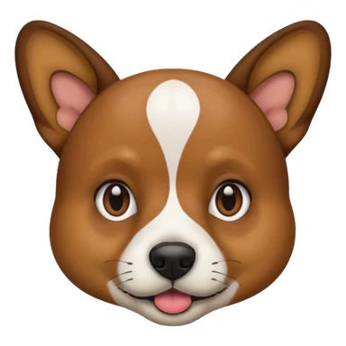 Macron en tête de chien  sticker