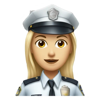 white policewoman in the city sticker