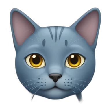 English Short Blue Cat sticker