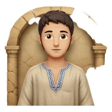 jewish man young ancient Judea sticker