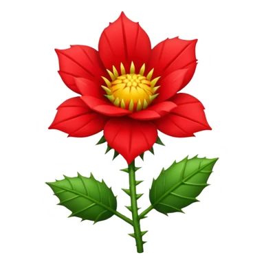 a mean flower with a personality  sticker