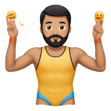 Black beard one piece sticker