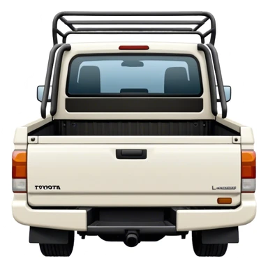 landcruiser 79 series truck bed - Toyota (Model Year: 2008) (Iconic colour: white) sticker
