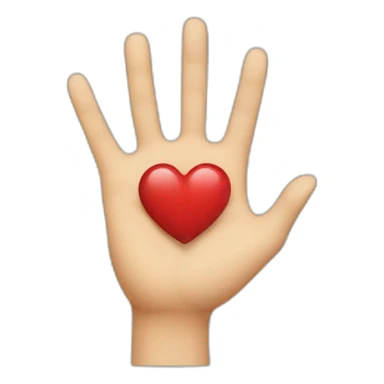 I showing a heart with my hands sticker