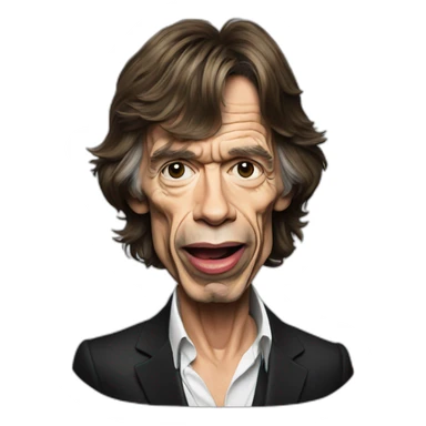 mick jagger sticker