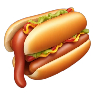 Happy hot dog sticker