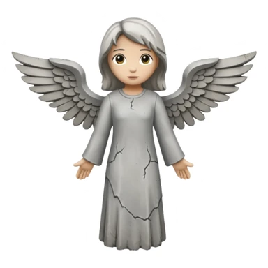 concrete angel sticker