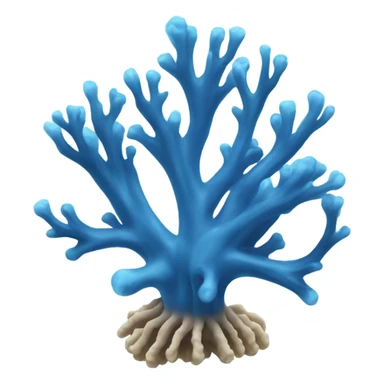 blue coral sticker