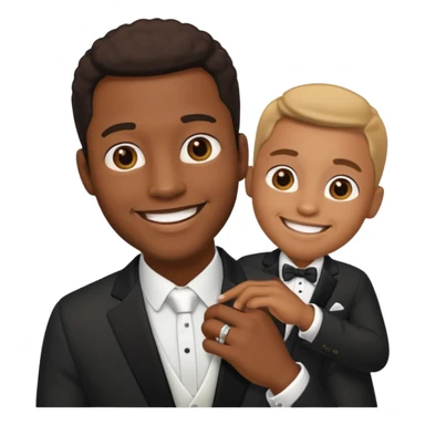 hombre afroamericano casada  sticker