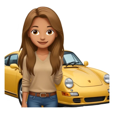 Porsche girl sticker