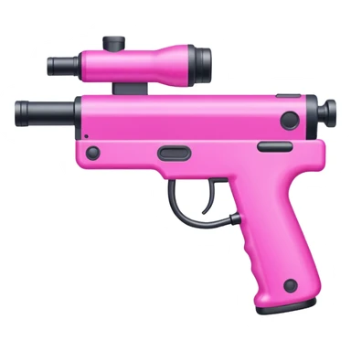 paintball gun pink colorful sticker