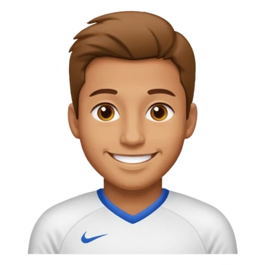 man with white jersey sticker