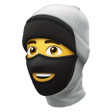 Guy wearing Nike ski mask  sticker