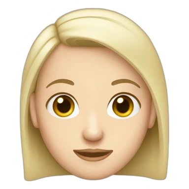 A Caucasian with alopecia sticker